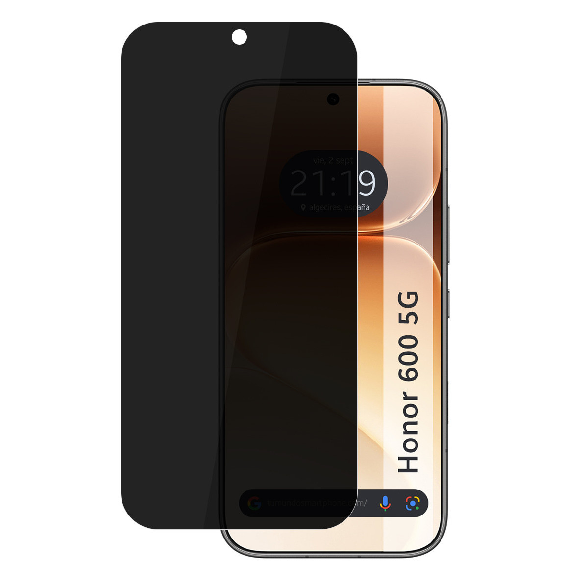 Protector Pantalla Hidrogel Privacidad Antiespías para Huawei Honor 600 5G