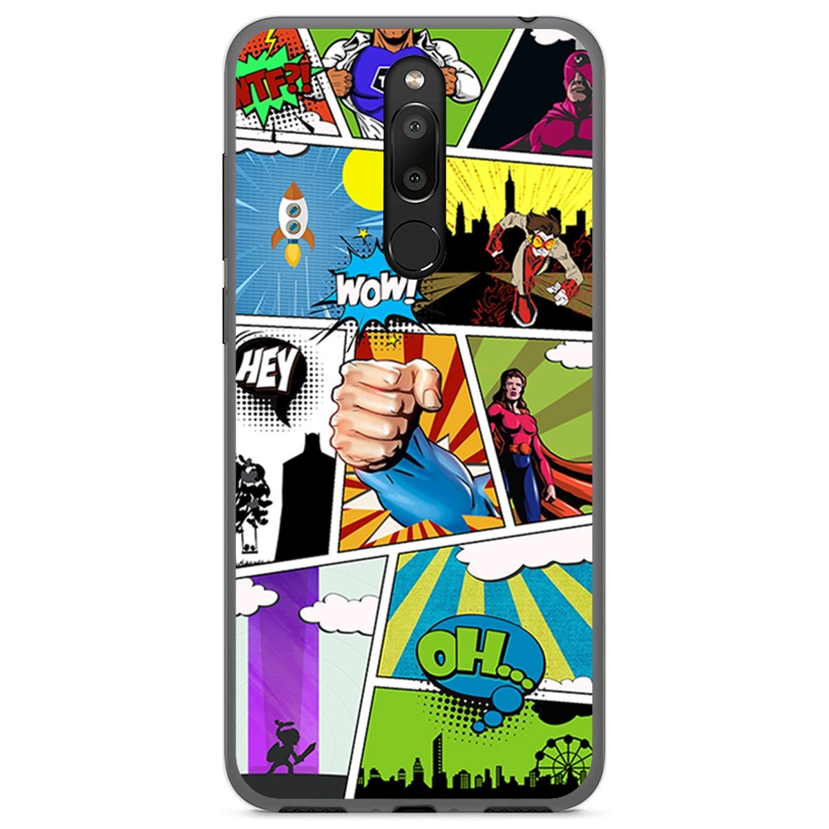 Funda Gel Tpu para Meizu M6T diseño Comic Dibujos