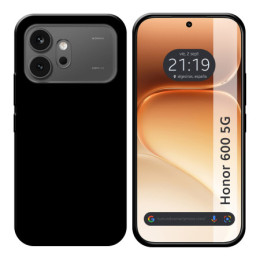 Funda Silicona Gel TPU Negra para Huawei Honor 600 5G