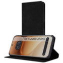 Funda Libro de Polipiel con tarjetero para Huawei Honor 600 5G color Negra