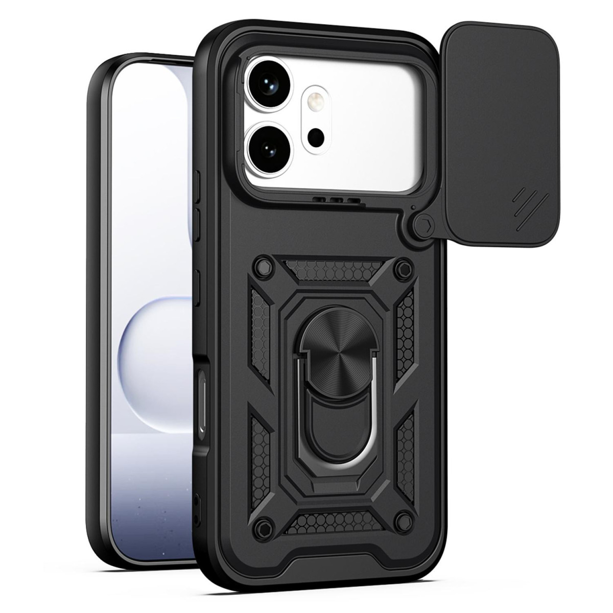 Funda Tough Armor con Anillo Giratorio Negra...