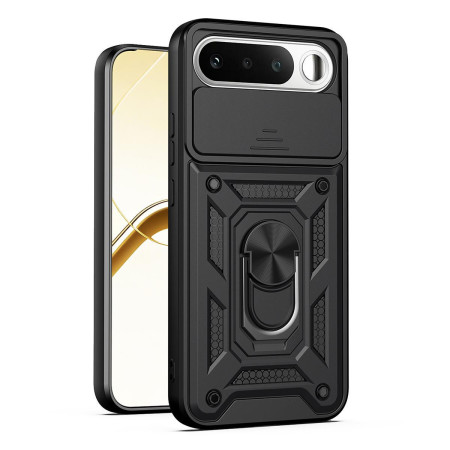 Funda Tough Armor con Anillo Giratorio Negra para Realme 16 5G