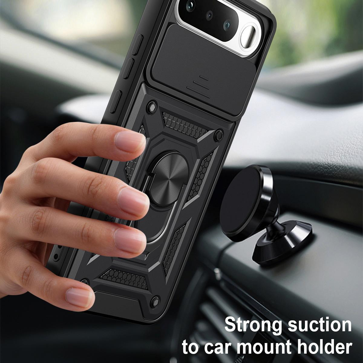 Funda Tough Armor con Anillo Giratorio Negra...