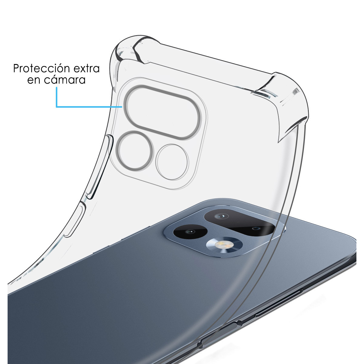 Funda Silicona Antigolpes Transparente para...