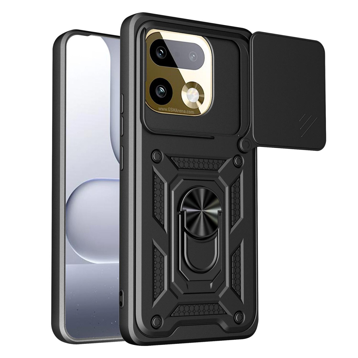 Funda Tough Armor con Anillo Giratorio Negra...