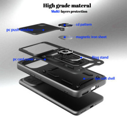 Funda Tough Armor con Anillo Giratorio Negra para Realme... 2