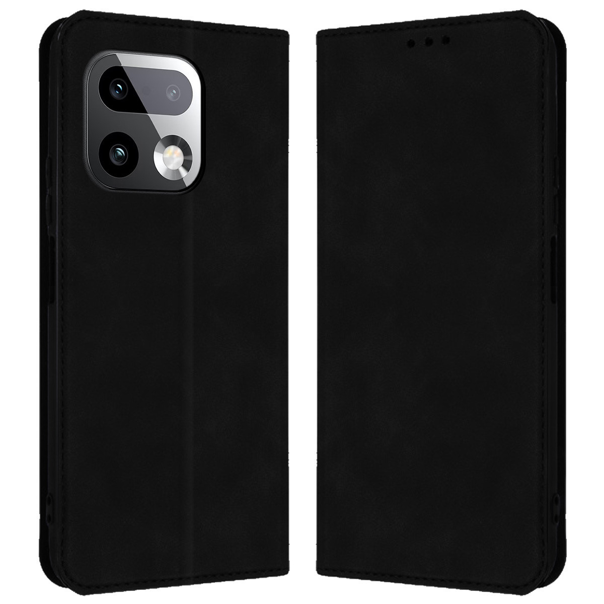 Funda Libro Soporte con Ventana para Realme 16 Pro+ Plus 5G color Negra