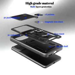 Funda Tough Armor con Anillo Giratorio Negra para Realme... 2
