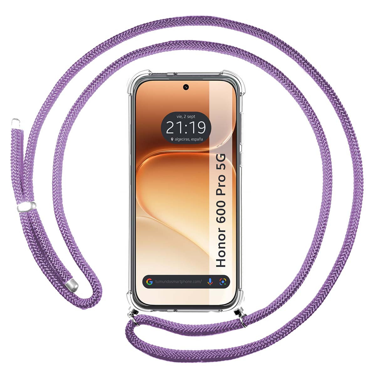 Funda Colgante Transparente para Huawei Honor...