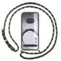 Funda Colgante Transparente para Realme 16 5G con Cordon Verde / Dorado