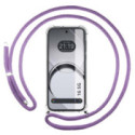 Funda Colgante Transparente para Realme 16 5G con Cordon Morado