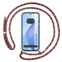 Funda Colgante Transparente para Realme 16 Pro 5G con Cordon Rosa / Dorado