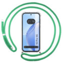 Funda Colgante Transparente para Realme 16 Pro 5G con Cordon Verde Agua