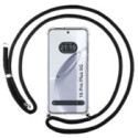 Funda Colgante Transparente para Realme 16 Pro+ Plus 5G con Cordon Negro