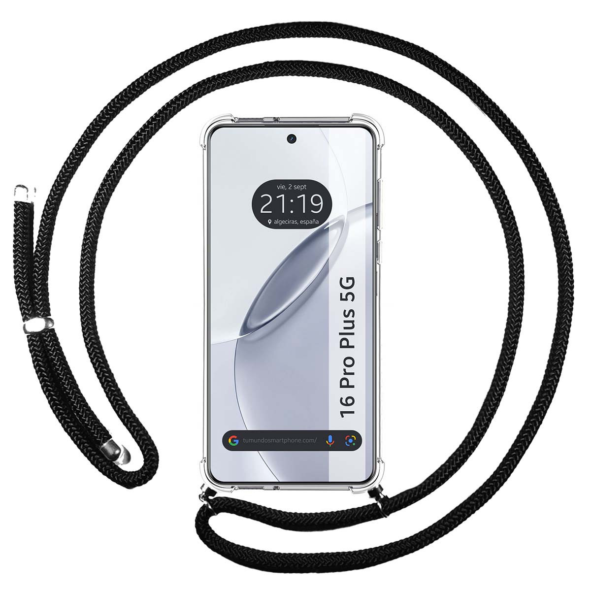 Funda Colgante Transparente para Realme 16 Pro+...