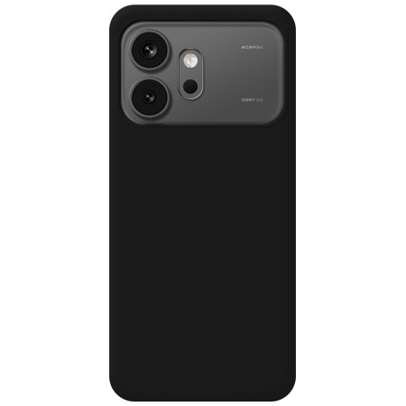 Funda Silicona Líquida Ultra Suave para Huawei Honor 600 5G color Negra
