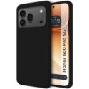 Funda Silicona Líquida Ultra Suave para Huawei Honor 600 Pro 5G color Negra