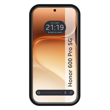 Funda Silicona Líquida Ultra Suave para Huawei Honor 600 Pro 5G color Negra