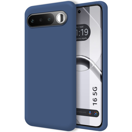Funda Silicona Líquida Ultra Suave para Realme 16 5G color Azul
