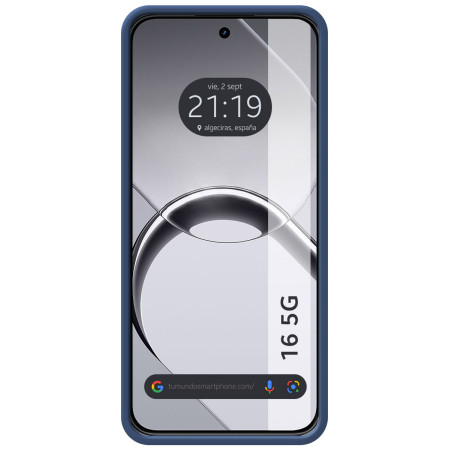 Funda Silicona Líquida Ultra Suave para Realme 16 5G color Azul