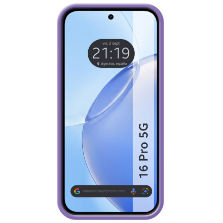 Funda Silicona Líquida Ultra Suave para Realme 16 Pro 5G color Morada