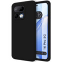 Funda Silicona Líquida Ultra Suave para Realme 16 Pro 5G color Negra