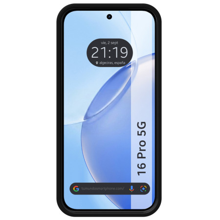 Funda Silicona Líquida Ultra Suave para Realme 16 Pro 5G color Negra