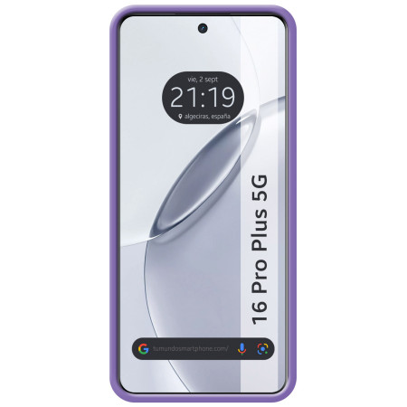 Funda Silicona Líquida Ultra Suave para Realme 16 Pro+ Plus 5G color Morada