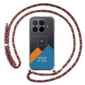 Personaliza tu Funda Colgante Transparente para Xiaomi 17T 5G con Cordon Rosa / Dorado Dibujo Personalizada