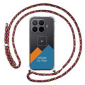 Personaliza tu Funda Colgante Transparente para Xiaomi 17T Pro 5G con Cordon Rosa / Dorado Dibujo Personalizada