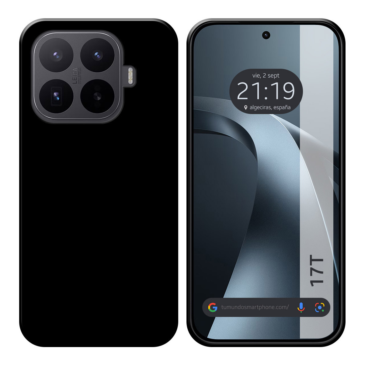 Funda Silicona Gel TPU Negra para Xiaomi 17T 5G