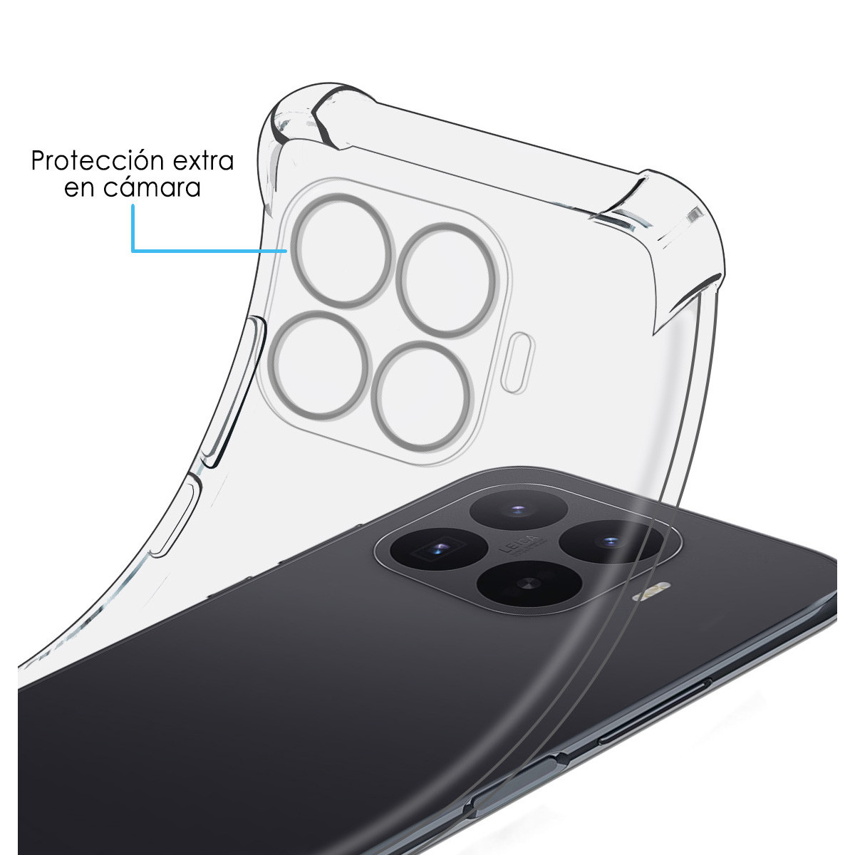 Funda Silicona Antigolpes Transparente para...