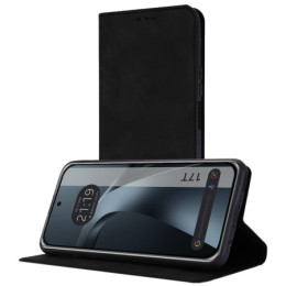 Funda Libro de Polipiel con tarjetero para Xiaomi 17T 5G color Negra