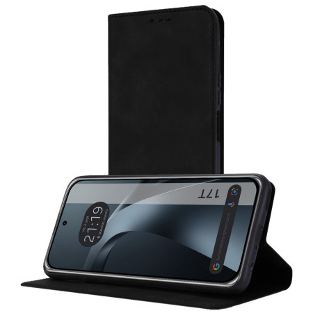 Funda Libro de Polipiel con tarjetero para Xiaomi 17T 5G color Negra