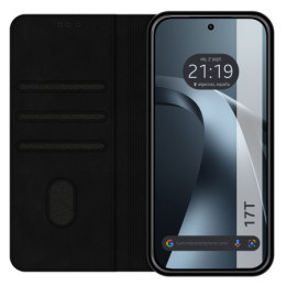 Funda Libro de Polipiel con tarjetero para Xiaomi 17T 5G color Negra 2