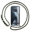 Funda Colgante Transparente para Xiaomi 17T 5G con Cordon Verde / Dorado