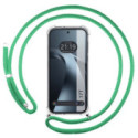 Funda Colgante Transparente para Xiaomi 17T 5G con Cordon Verde Agua