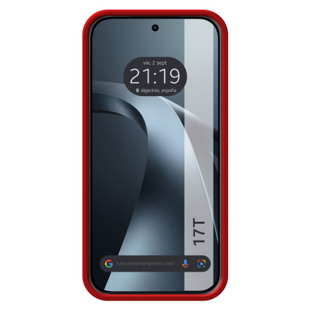 Funda Silicona Líquida Ultra Suave para Xiaomi 17T 5G color Roja