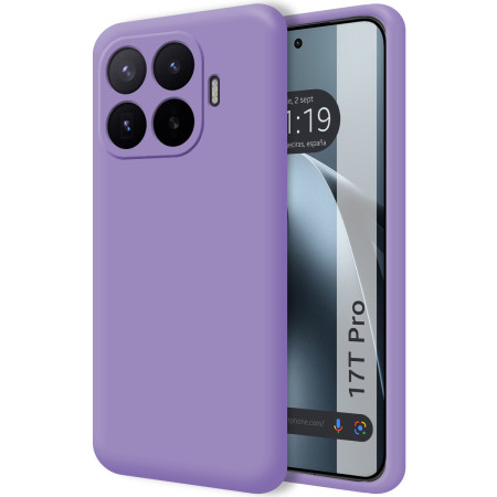 Funda Silicona Líquida Ultra Suave para Xiaomi 17T Pro 5G color Morada
