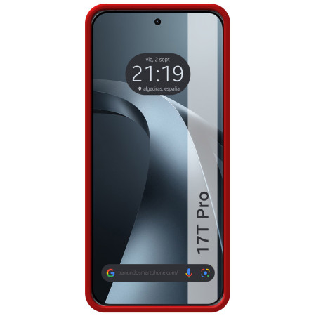 Funda Silicona Líquida Ultra Suave para Xiaomi 17T Pro 5G color Roja