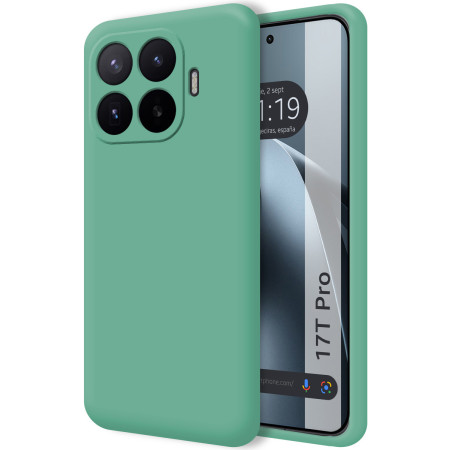 Funda Silicona Líquida Ultra Suave para Xiaomi 17T Pro 5G color Verde