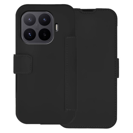 Funda Silicona Suave con Tapa para Xiaomi 17T Pro 5G color Negra