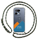 Personaliza tu Funda Colgante Transparente para Realme 16 Pro 5G con Cordon Verde / Dorado Dibujo Personalizada