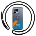 Personaliza tu Funda Colgante Transparente para Realme 16 Pro 5G con Cordon Negro Dibujo Personalizada
