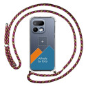 Personaliza tu Funda Colgante Transparente para Realme 16 Pro 5G con Cordon Rosa / Dorado Dibujo Personalizada