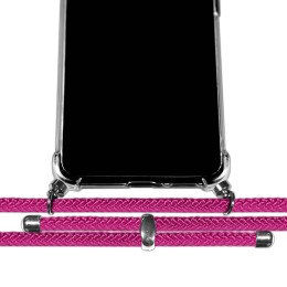 Personaliza tu Funda Colgante Transparente para Realme 16 Pro+ Plus 5G con Cordon Rosa Fucsia Dibujo Personalizada 2