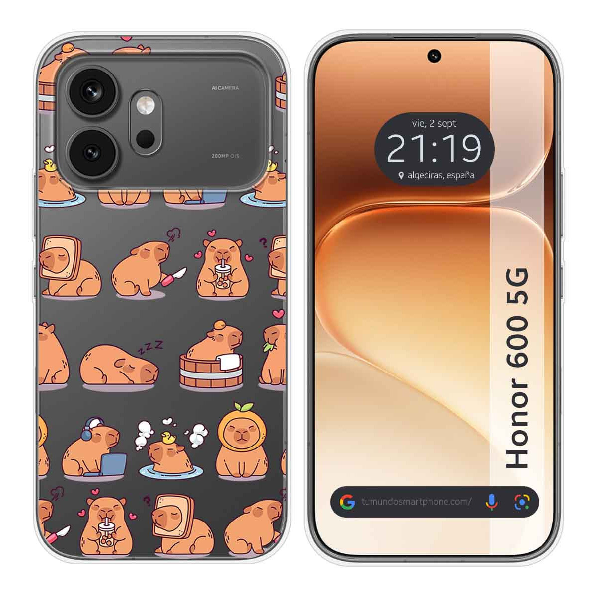 Funda Silicona Transparente para Huawei Honor...