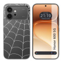 Funda Silicona Transparente para Huawei Honor 600 5G diseño Araña Dibujos