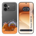 Funda Silicona Transparente para Huawei Honor 600 5G diseño Bufalo Dibujos