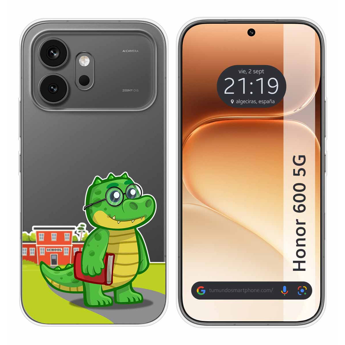 Funda Silicona Transparente para Huawei Honor 600 5G diseño Coco Dibujos